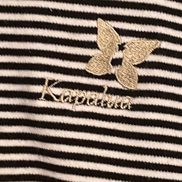 Ashcroft Shirts Xl Ashcroft Black White Striped Golf Shirt Kapalua